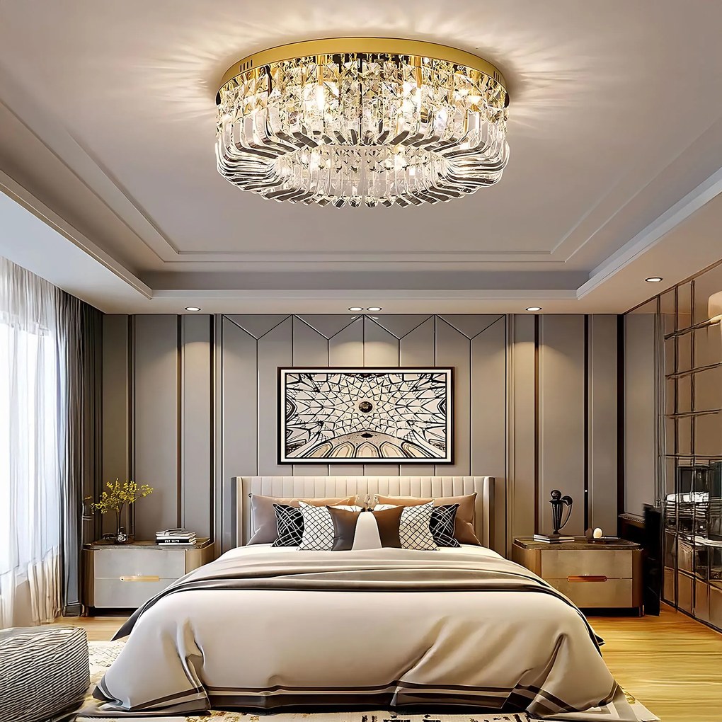 Лампа APP1729-8C 60 cm Gold