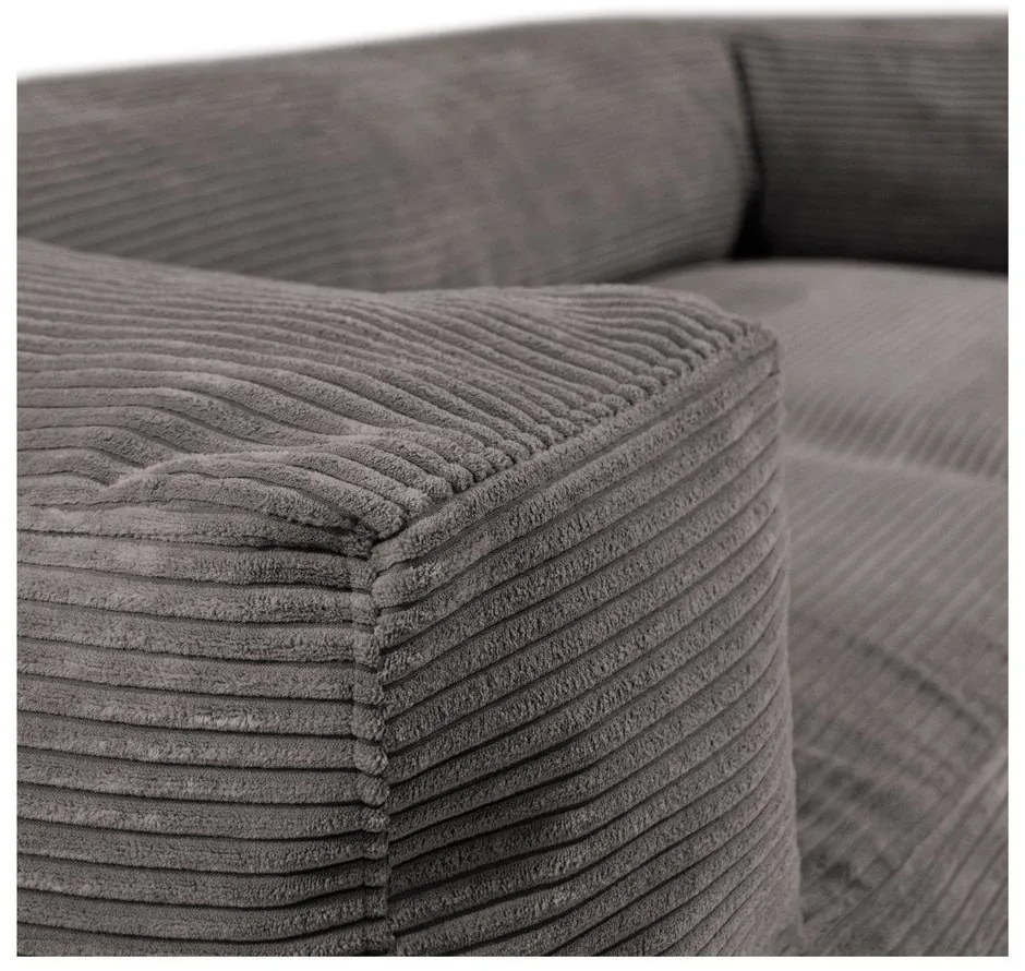 Кафяв пуф от рипсено кадифе Sofa MooG – SLOWDOWN