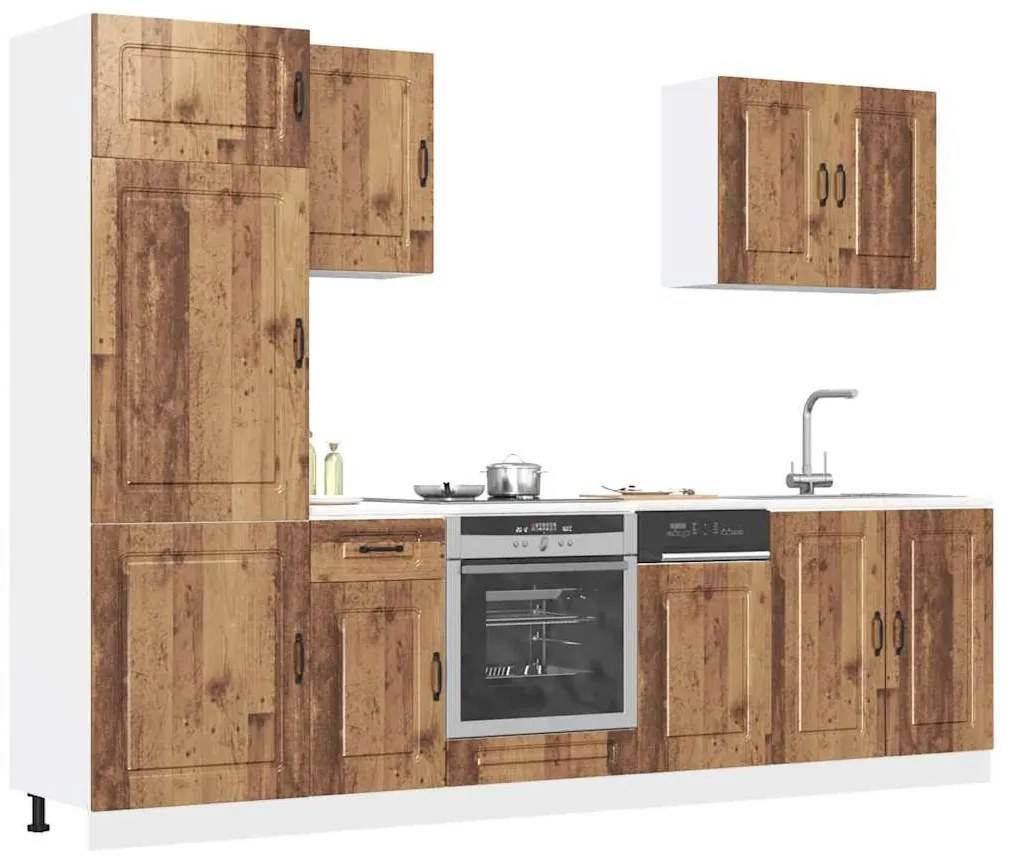 3314769 vidaXL Комплект кухненски шкафове от 7 части Kalmar, инженерно дърво