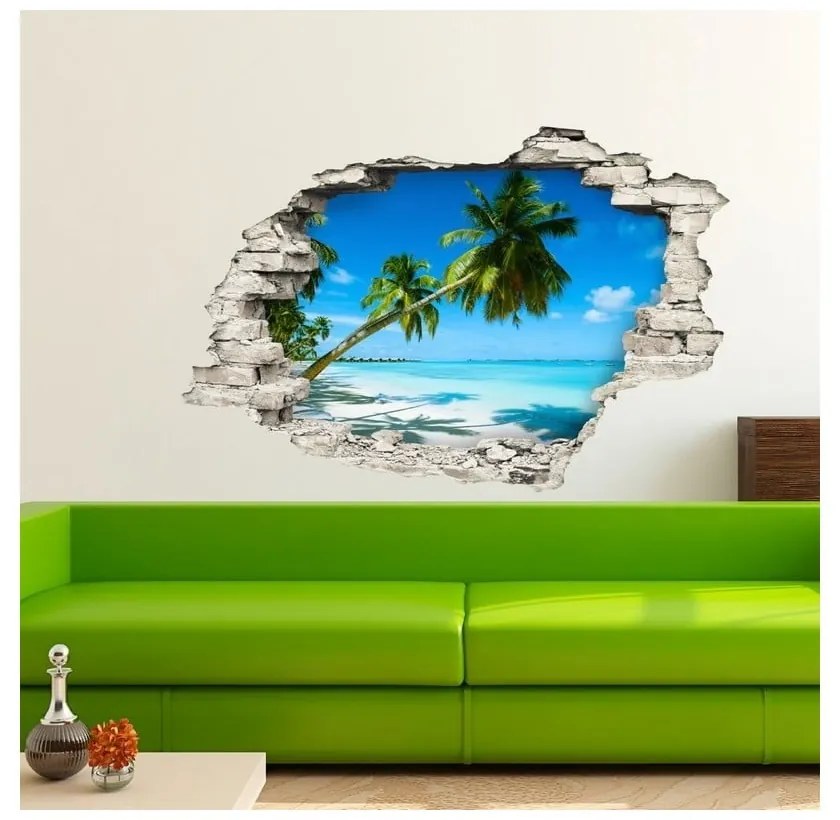 Стикер Пейзаж на плажа, 60 x 90 cm - Ambiance