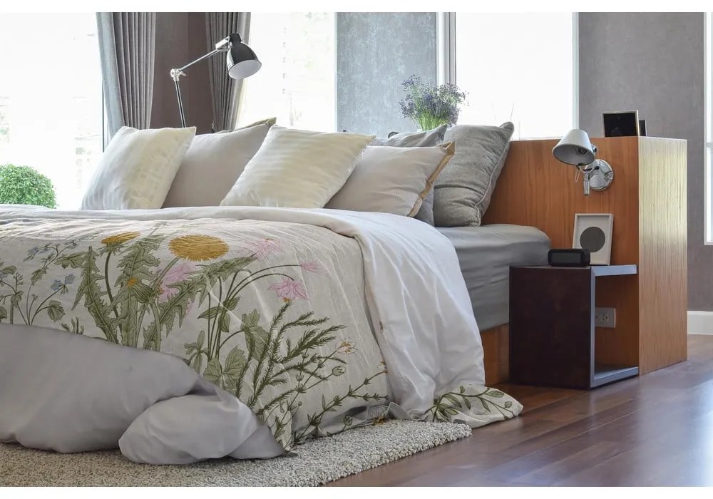 Каре със смес от памук , 170 x 240 cm Botanic Herbs - Tierra Bella