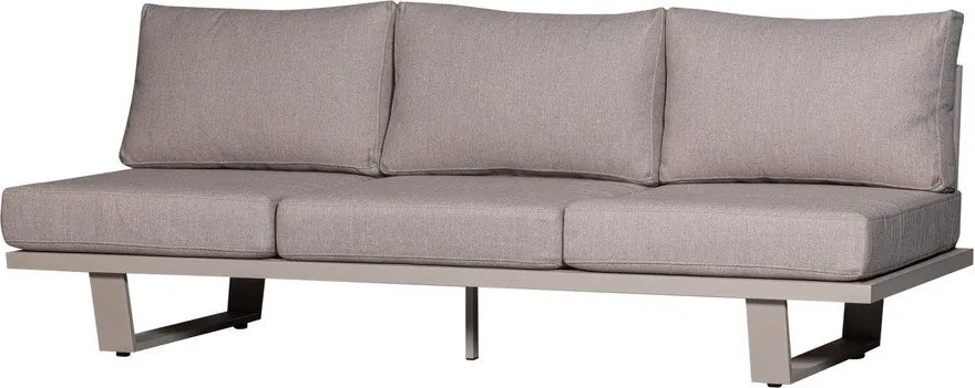 Сиво-бежов тапициран градински диван Bear – WOOOD