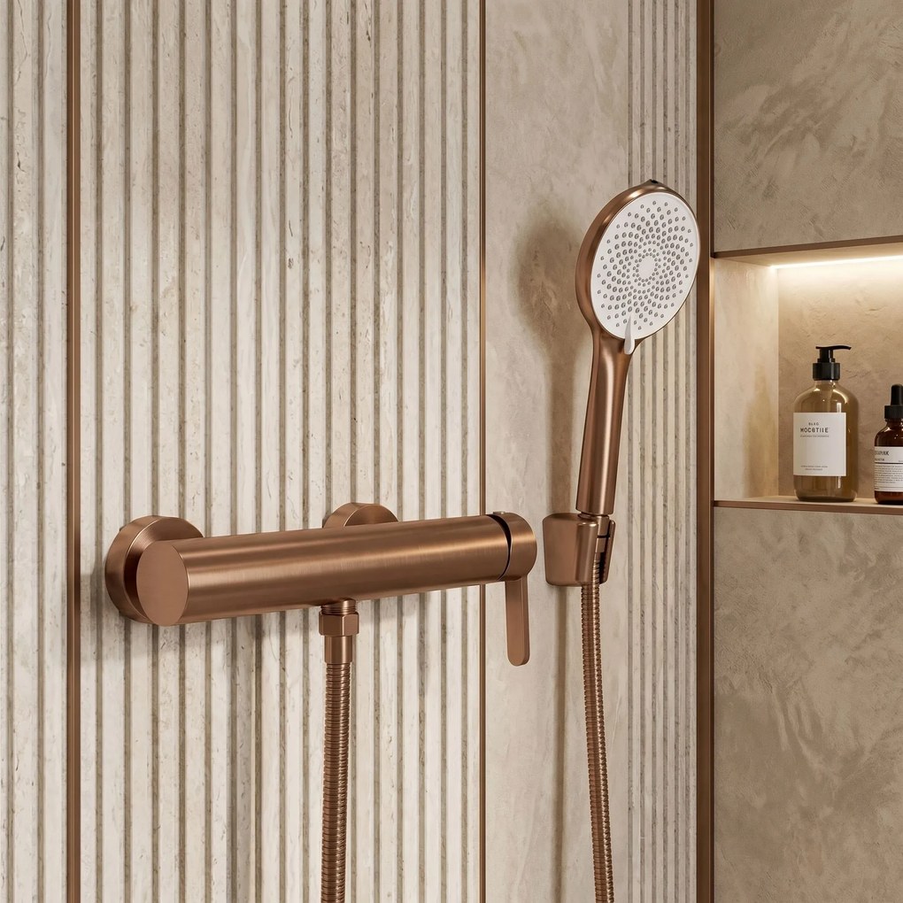 Смесител за вана REA Ontario Side Brush Copper
