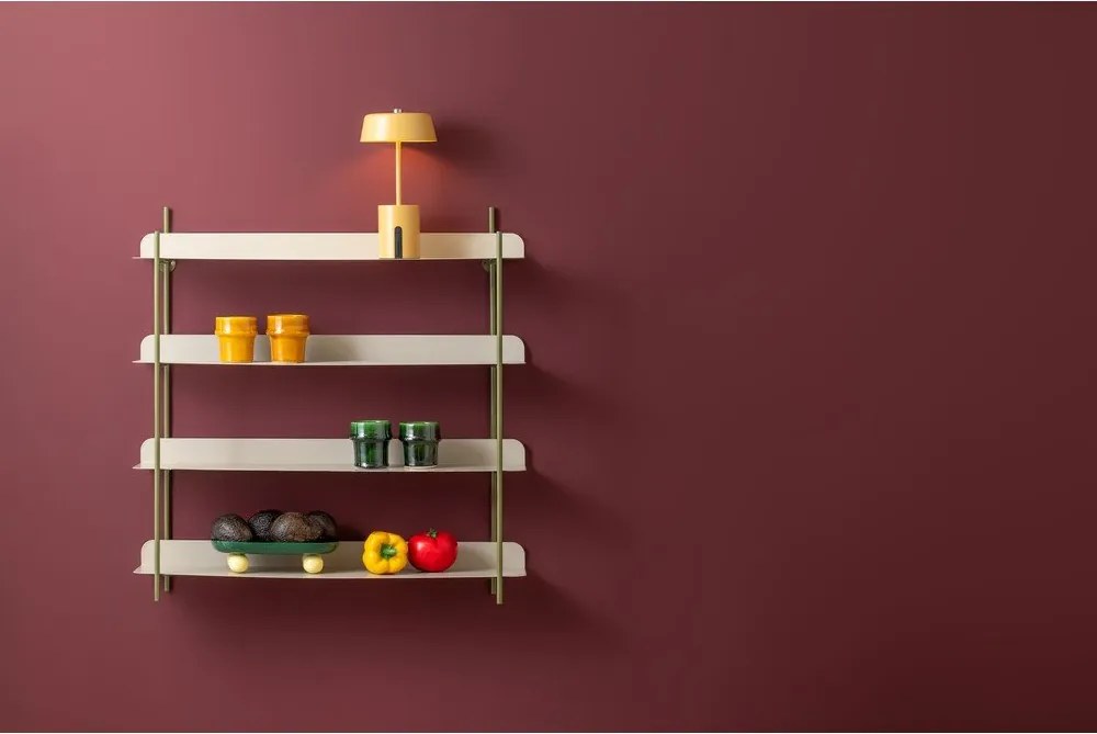 Зелен/сив на няколко нива метален стенен рафт 60 cm Reina Cuatro – PT LIVING