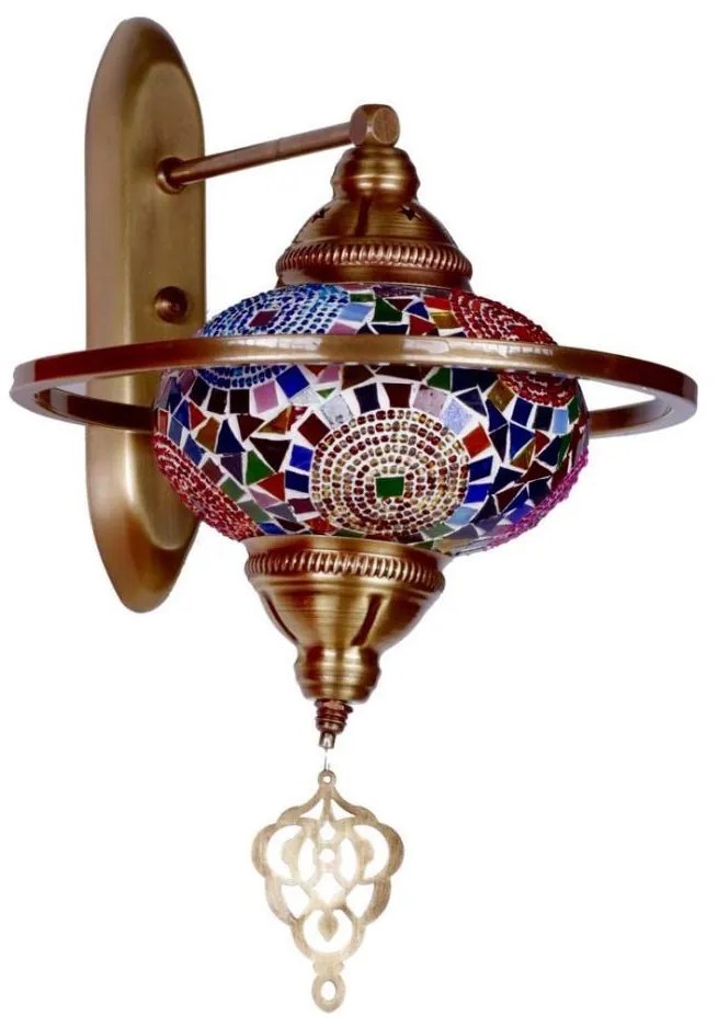 Стенно осветително тяло YENI 1xE27/40W/230V бронзово