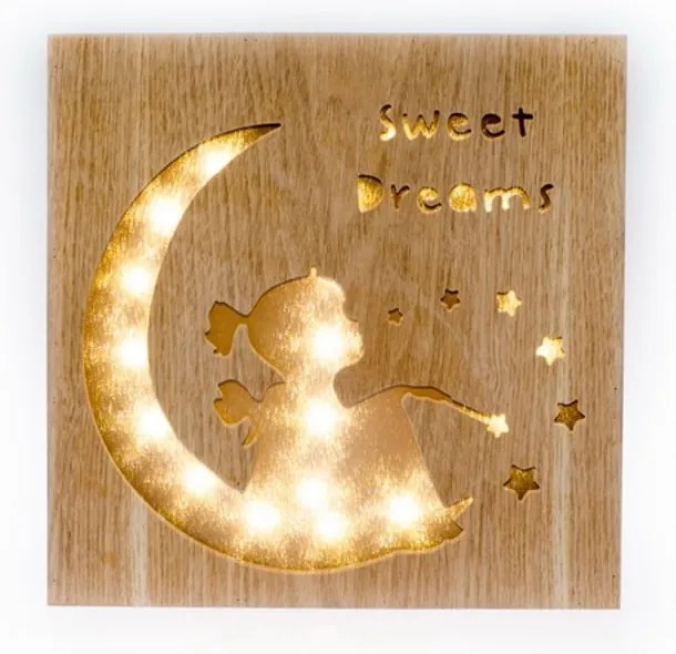 Кафява бебешка лампа Sweet Dreams – Dakls