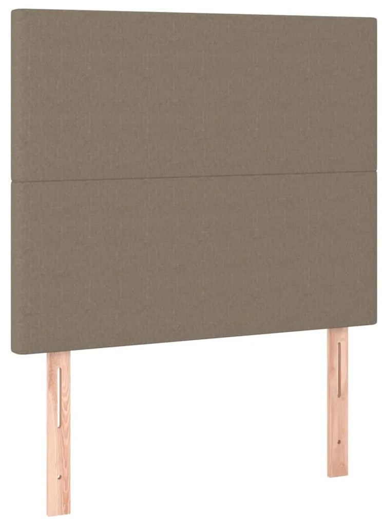 3116046 vidaXL Табла за легло, бежово, 100x5x118/128 см, плат