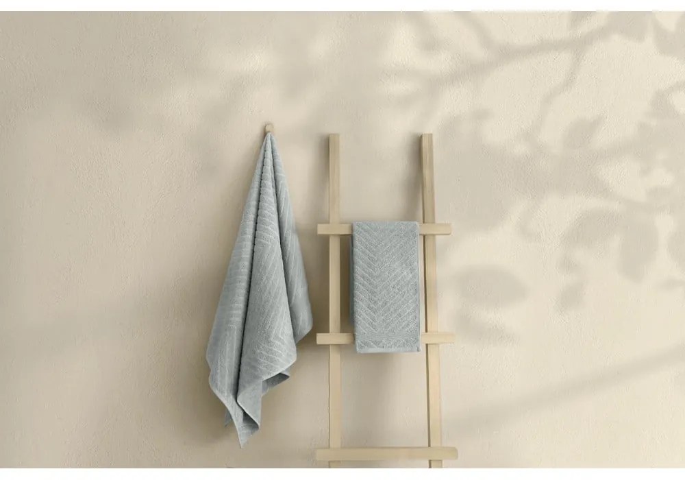 Светлосиви памучни хавлии и кърпи за баня в комплект от 2 бр. от тери – Foutastic