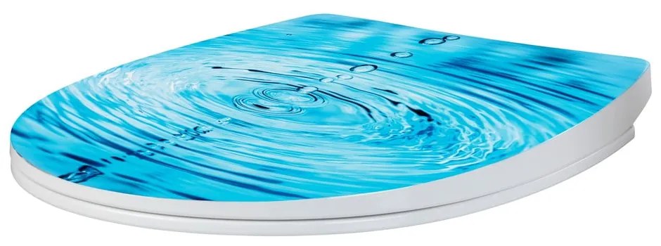 Тоалетна чиния с автоматично затваряне 38 x 45 см Droplets – Wenko