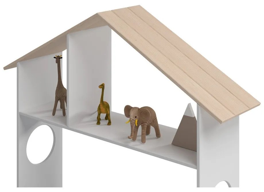 Детско легло с място за съхранение 90x190 cm от бял/естествен бор Odessa - Marckeric