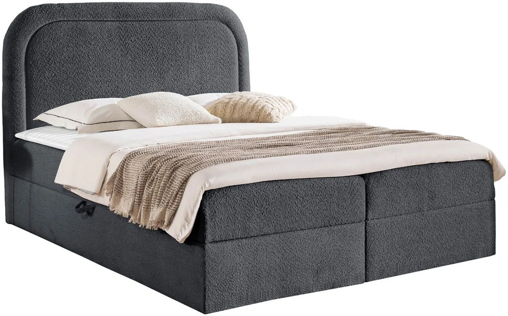 Тапицирано легло Bonito-Антрацит-140 x 200