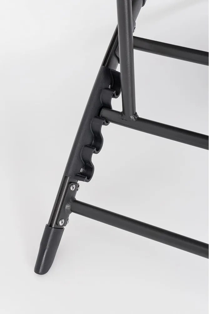 Антрацитен градински шезлонг метален Taylor – Bizzotto