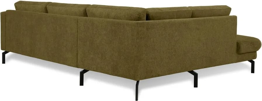 Ъглов диван в цвят горчица (ляв ъгъл) Gomero – Scandic