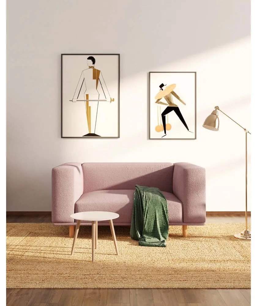 Розово кресло от плат букле Kukumo - Ame Yens