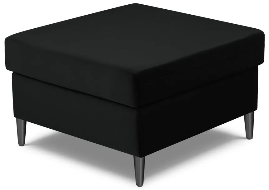 Черна кадифена табуретка Kyoto – Cosmopolitan Design