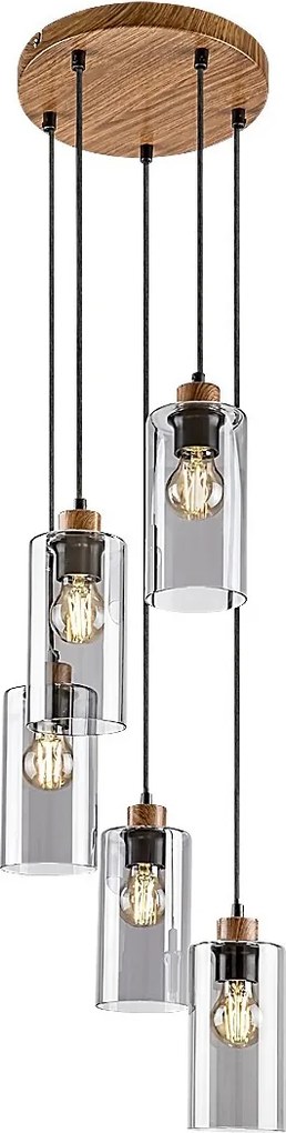 Rabalux Tanno Висящи осветителни тела IP20 E27 5x MAX 25W K 72125