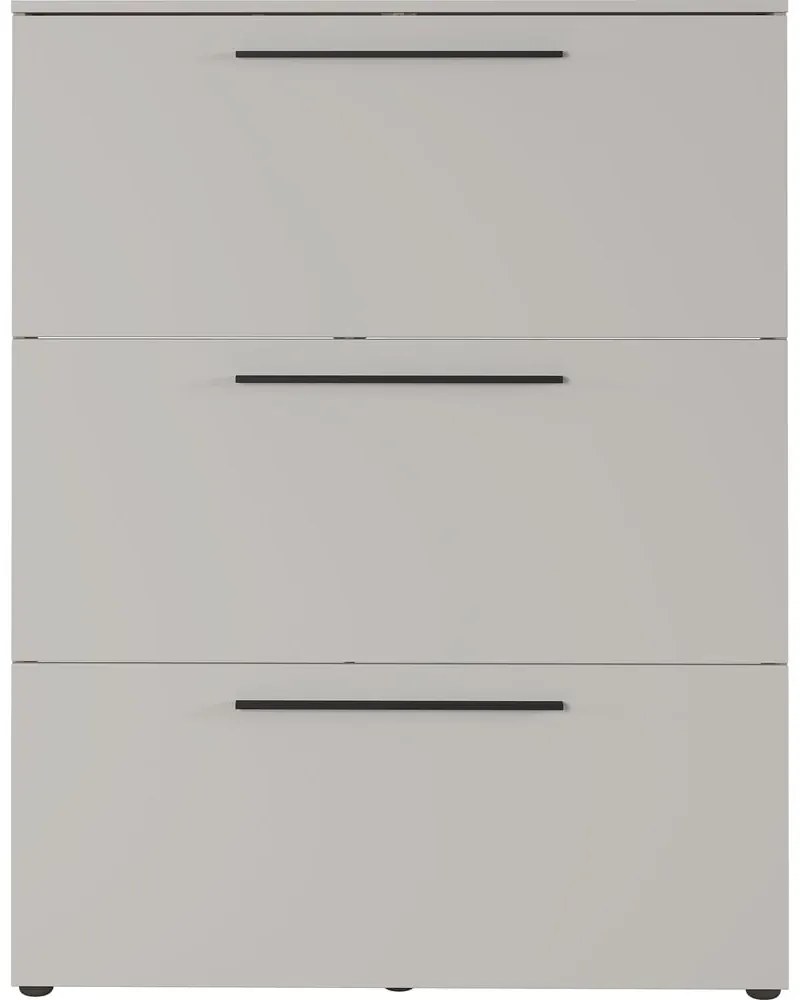 Сив и бежов шкаф за обувки с панти Utah - Germania