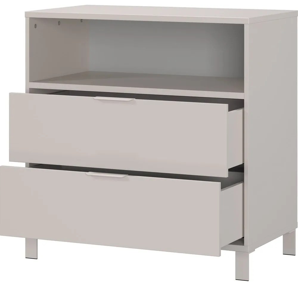 Кремав детски скрин 89x92x54 cm Alkmaar – Germania