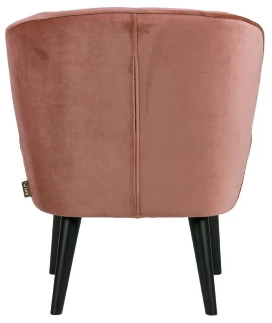 Фотьойл от розово кадифе Sara - WOOOD