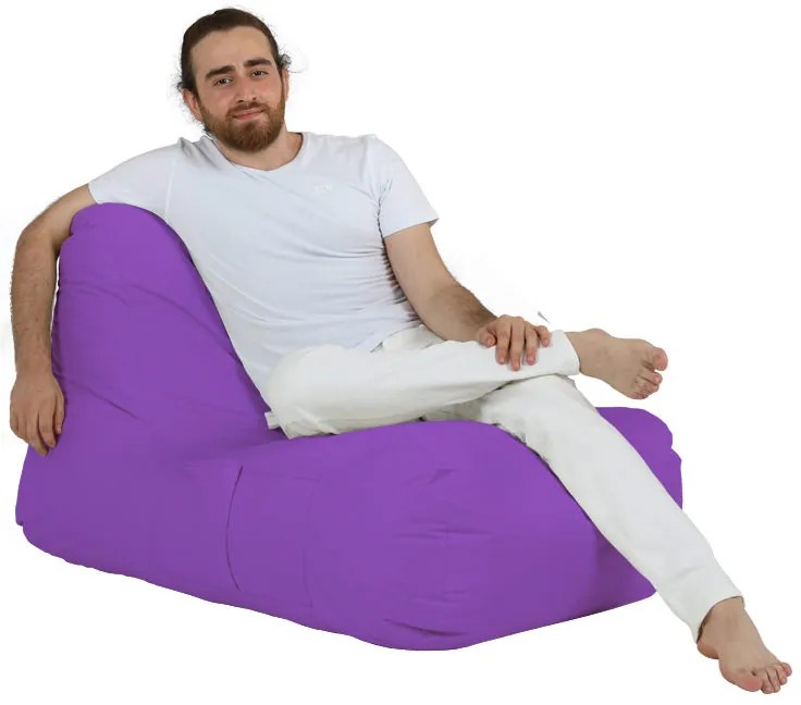 Градински пуф Trendy Comfort Bed Pouf, цвят Лилав