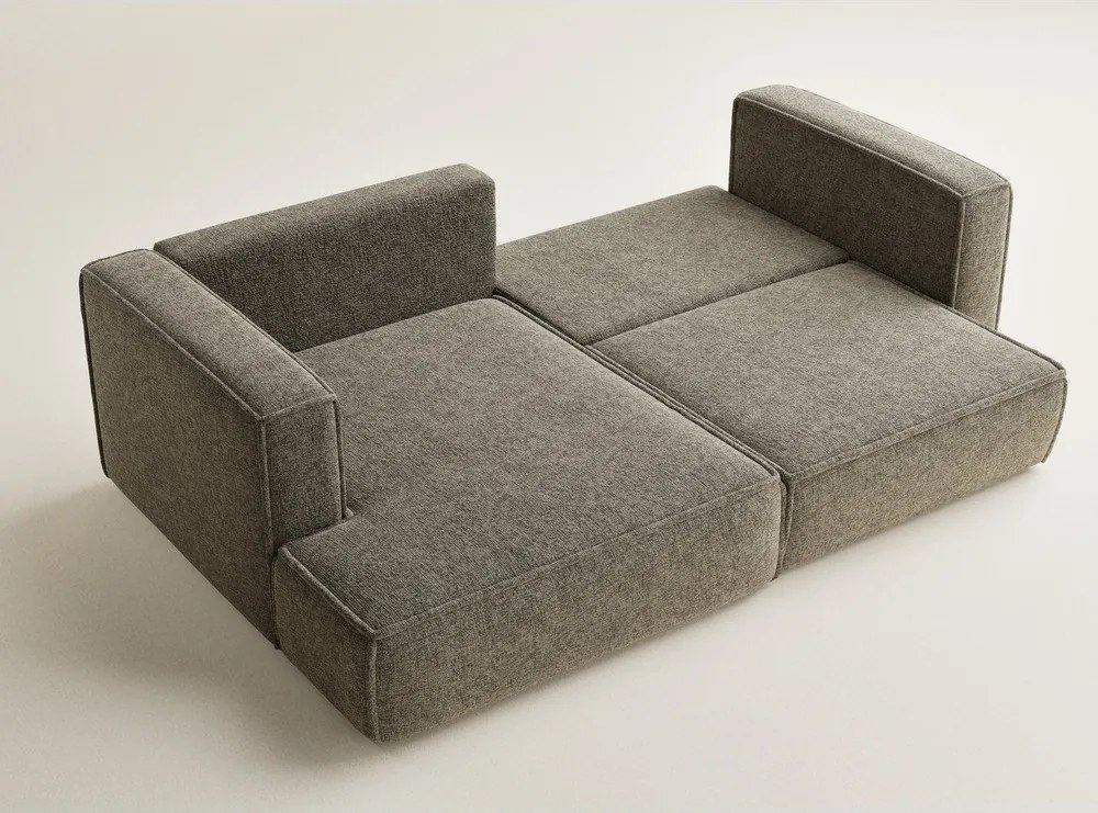 Кафяв шенилов сгъваем/с място за съхранение ъглов диван (ляв ъгъл) Velto – Maison de Rêve