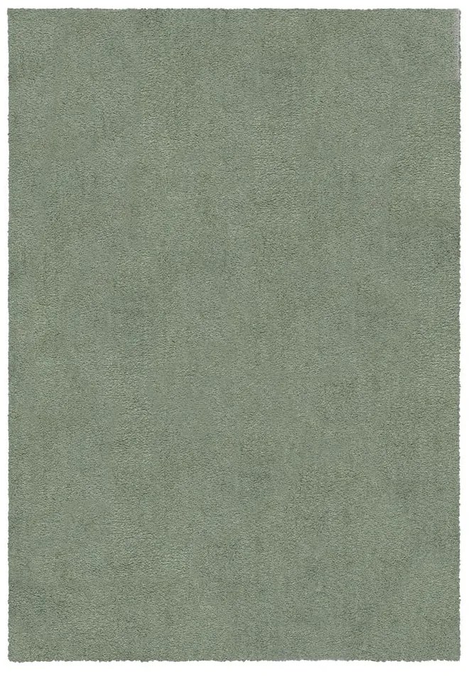 Зелен килим от рециклирани влакна подходящ за пране 160x230 cm Fluffy – Flair Rugs