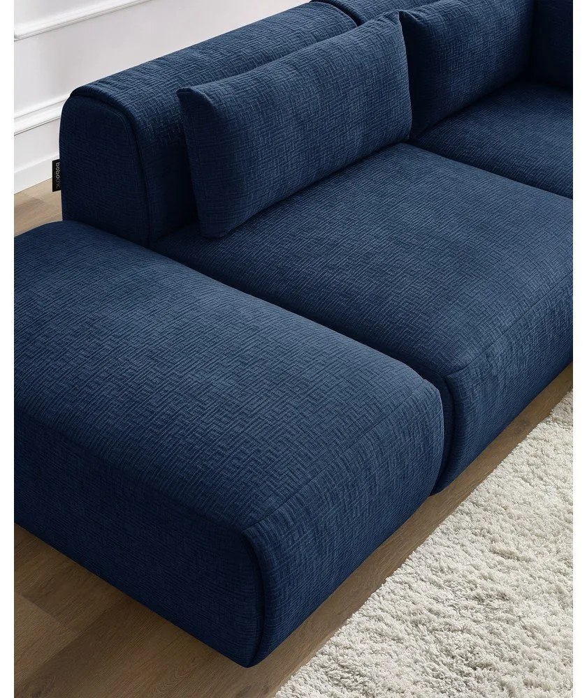 Тъмносин ъглов диван (променлив) Jeanne - Bobochic Paris