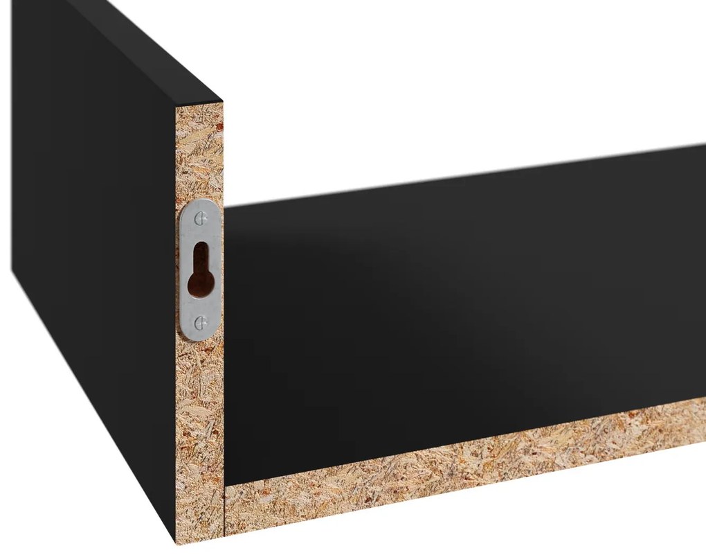 Рафтове Zento - Черен - Дължина: 80 см