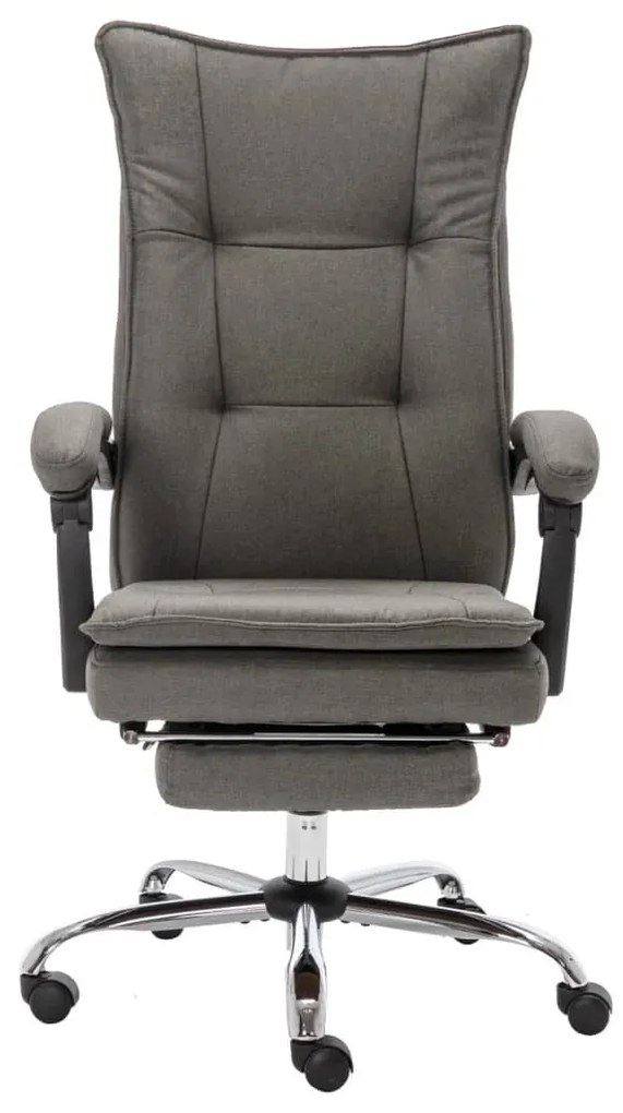 20375 vidaXL Масажен офис стол, сив, текстил