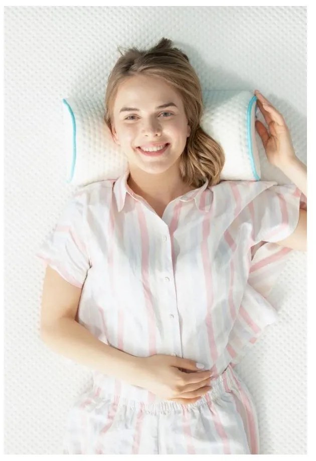 Ергономична възглавница с пълнеж от мемори пяна 18x42 cm – Mila Home