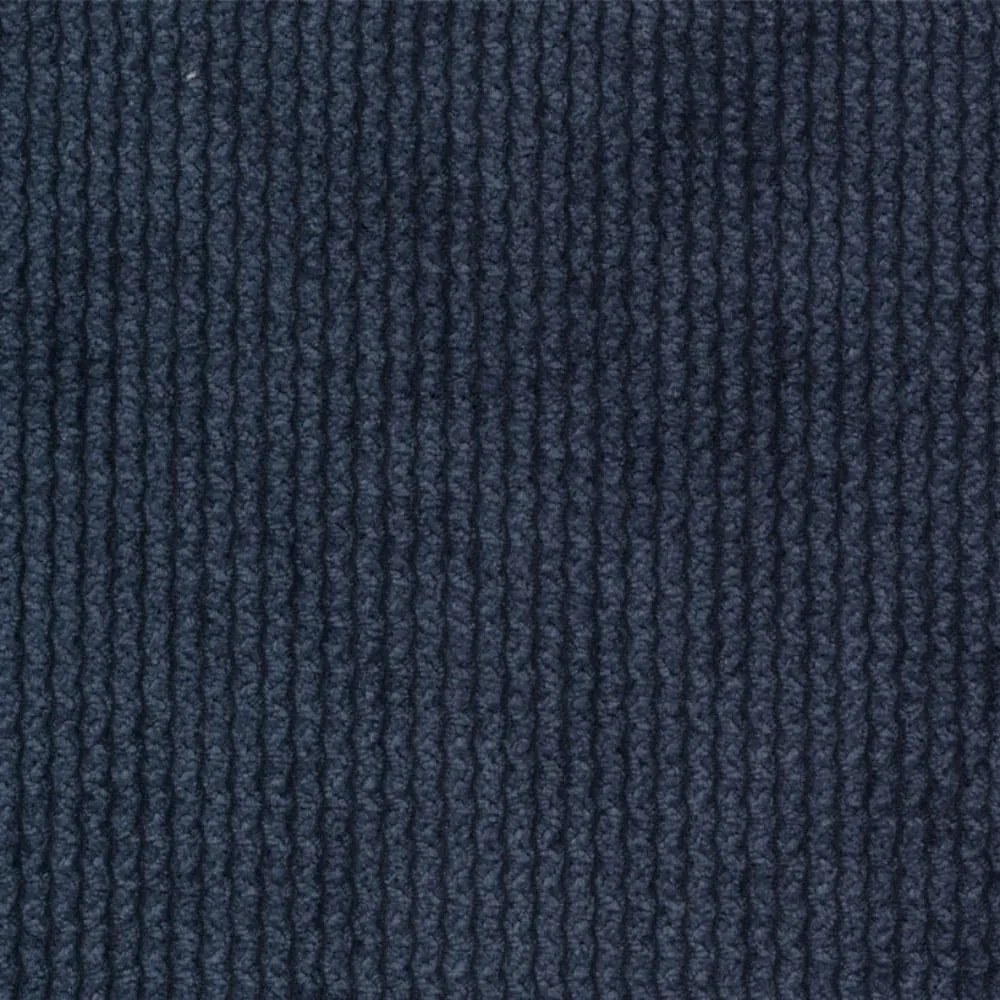 Тъмносиньо двойно тапицирано легло с включена подматрачна рамка 180x200 cm Barker – Ropez