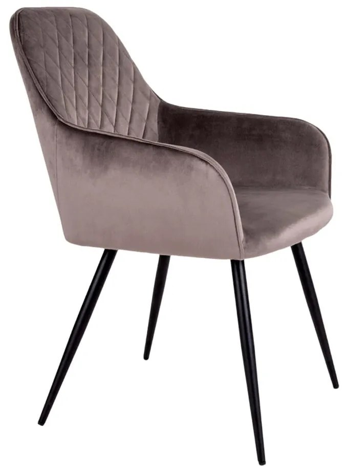 Светлокафяви тапицирани трапезни столове в комплект с подлакътници 2 бр. Harbo – House Nordic