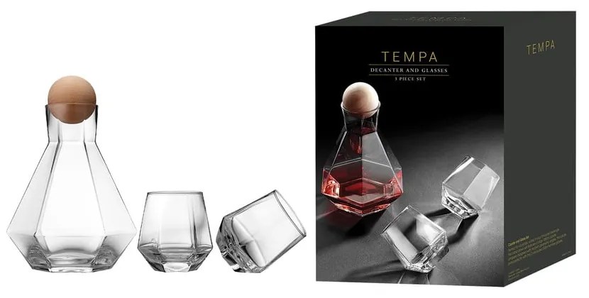 Комплект от 2 чаши за уиски и декантер 1,28 л Jaxon - Ladelle