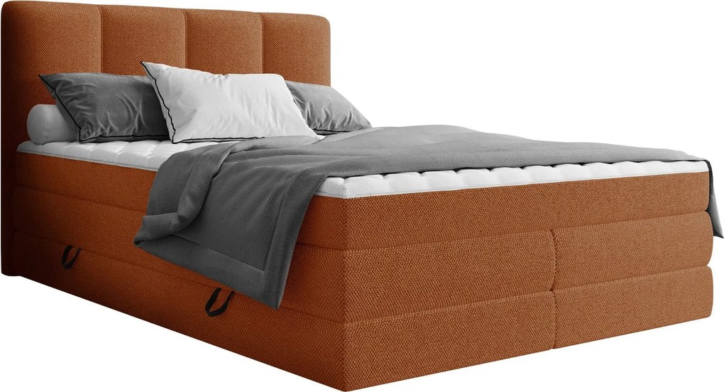 Тапицирано легло Point-Оранжево-180 x 200