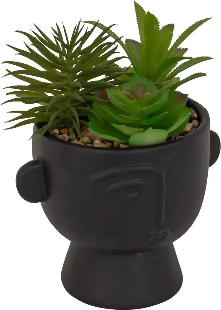 Изкуствено растение atmosphera Dusty Succulent, 22 cm, Различни видове