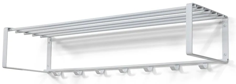 Бяла метална стенна закачалка с рафт 100 cm Rex – Spinder Design