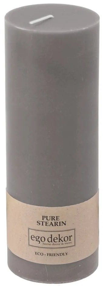 Сива приятелска свещ, време на горене 60 ч Eco - Eco candles by Ego dekor