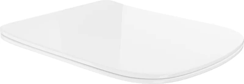 Mexen тънка седалка силикон с меко затваряне, дуропласт, бял гланц - 39120100