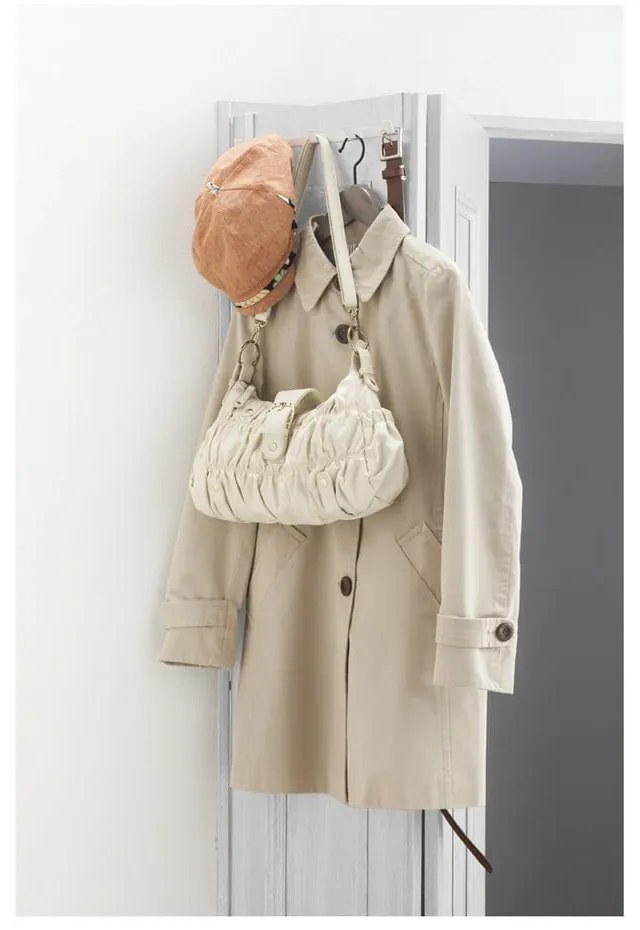 Бяла метална закачалка за врата 30 cm Tower - YAMAZAKI