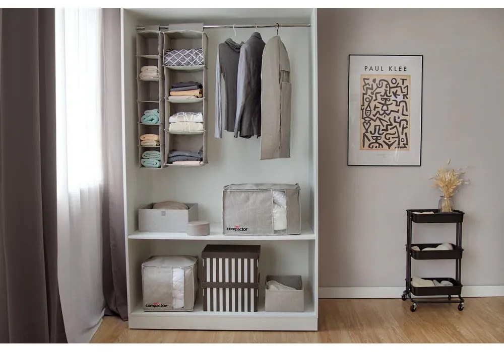 Сива компресионна кутия за съхранение , 210 л Oxford - Compactor