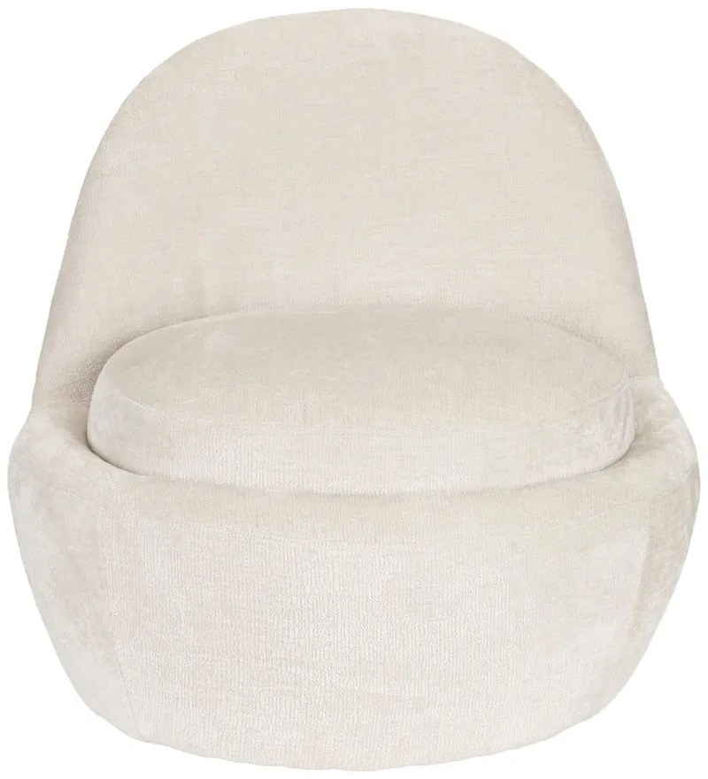 Кремаво кресло Nash – White Label