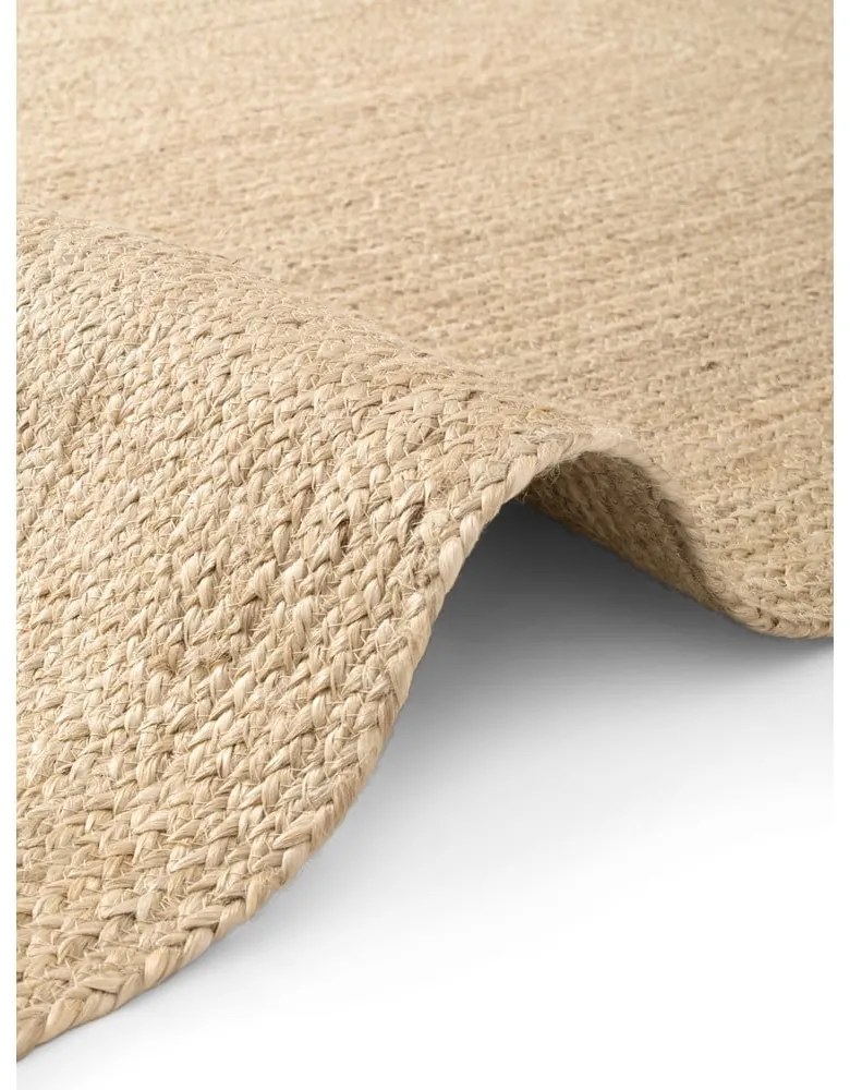 Двустранна/ръчно изработена ютена пътека в светло естествен цвят 80x200 cm Juno – Hanse Home