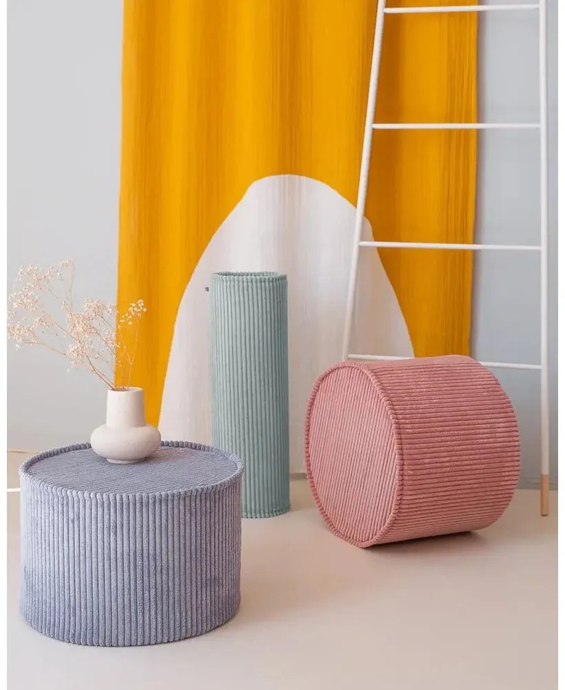 Детска възглавница за диван от рипсено кадифе в цвят мента Roll – Wigiwama