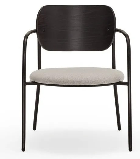 Черно-сив трапезен стол в декор от пепел Eclipse - Teulat