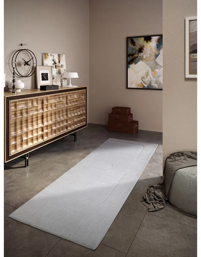 Кремава ръчно изработена вълнена пътека 80x250 cm Charlotte – Villeroy&amp;Boch