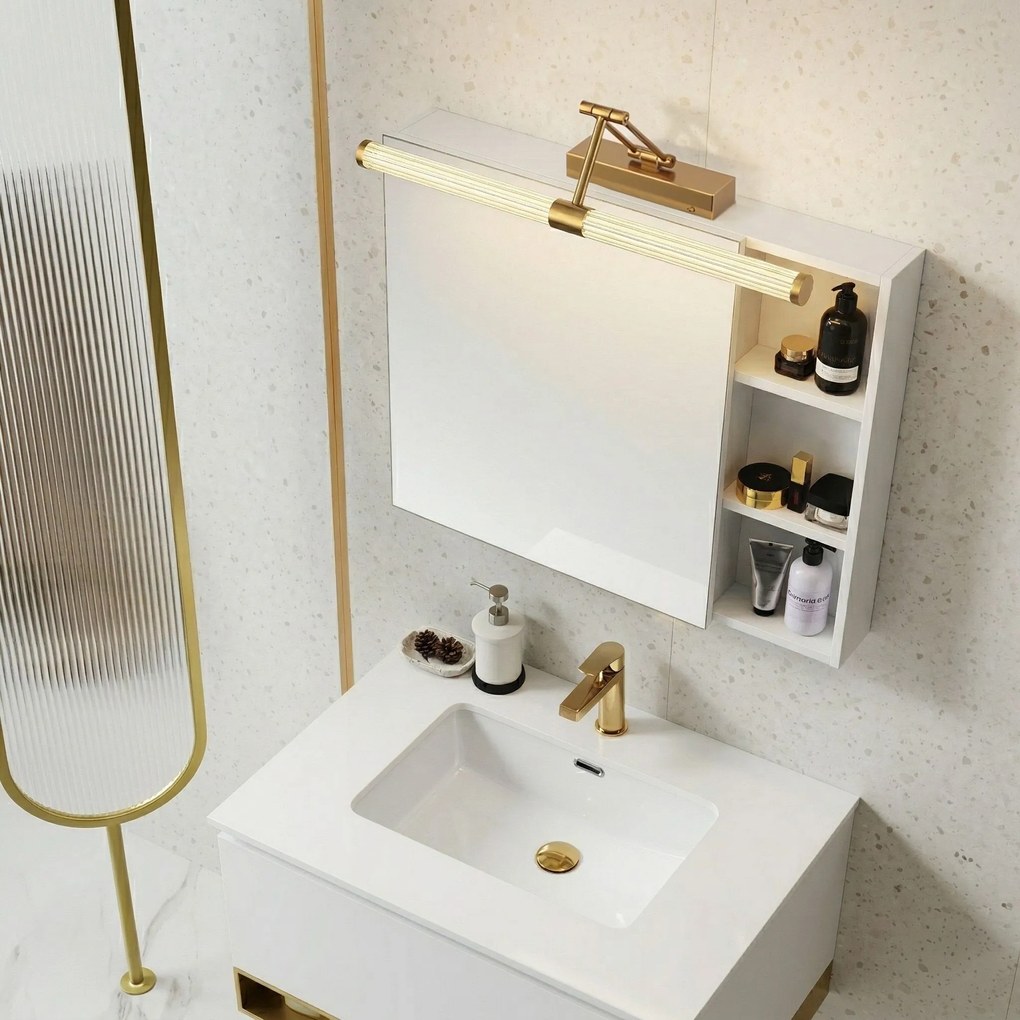 Stenen LED aplik za banya APP1900-1W 60cm BRUSH GOLD