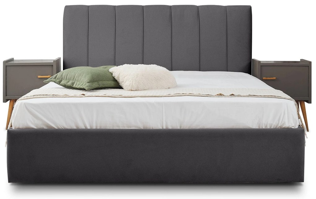 Тапицирано легло New York-Petrol-160 x 200-Χωρίς μηχανισμό ανύψωσης