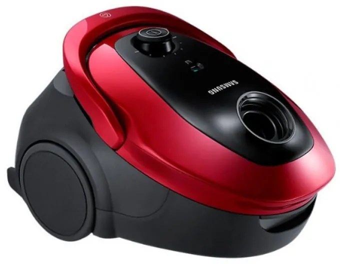 Прахосмукачка с торба SAMSUNG VC2500M, Canister VC with More suction power, 750W, 2.5L, Червена