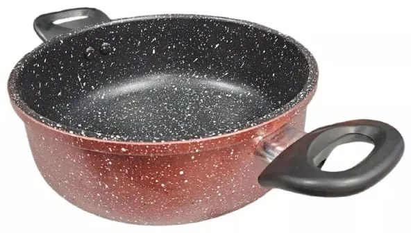 Тенджера Rosberg R51318G24, 24см, 4л., Мраморно покритие, Индукция, Бордо меланж