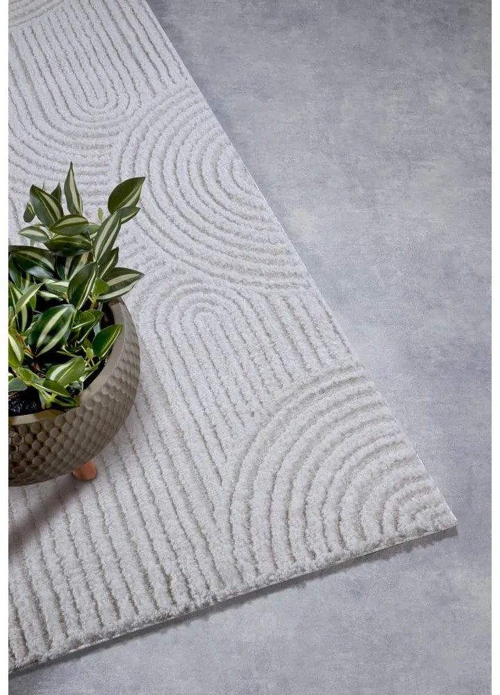 Кремава пътека 80x240 cm Chappe Cream White – Elle Decoration